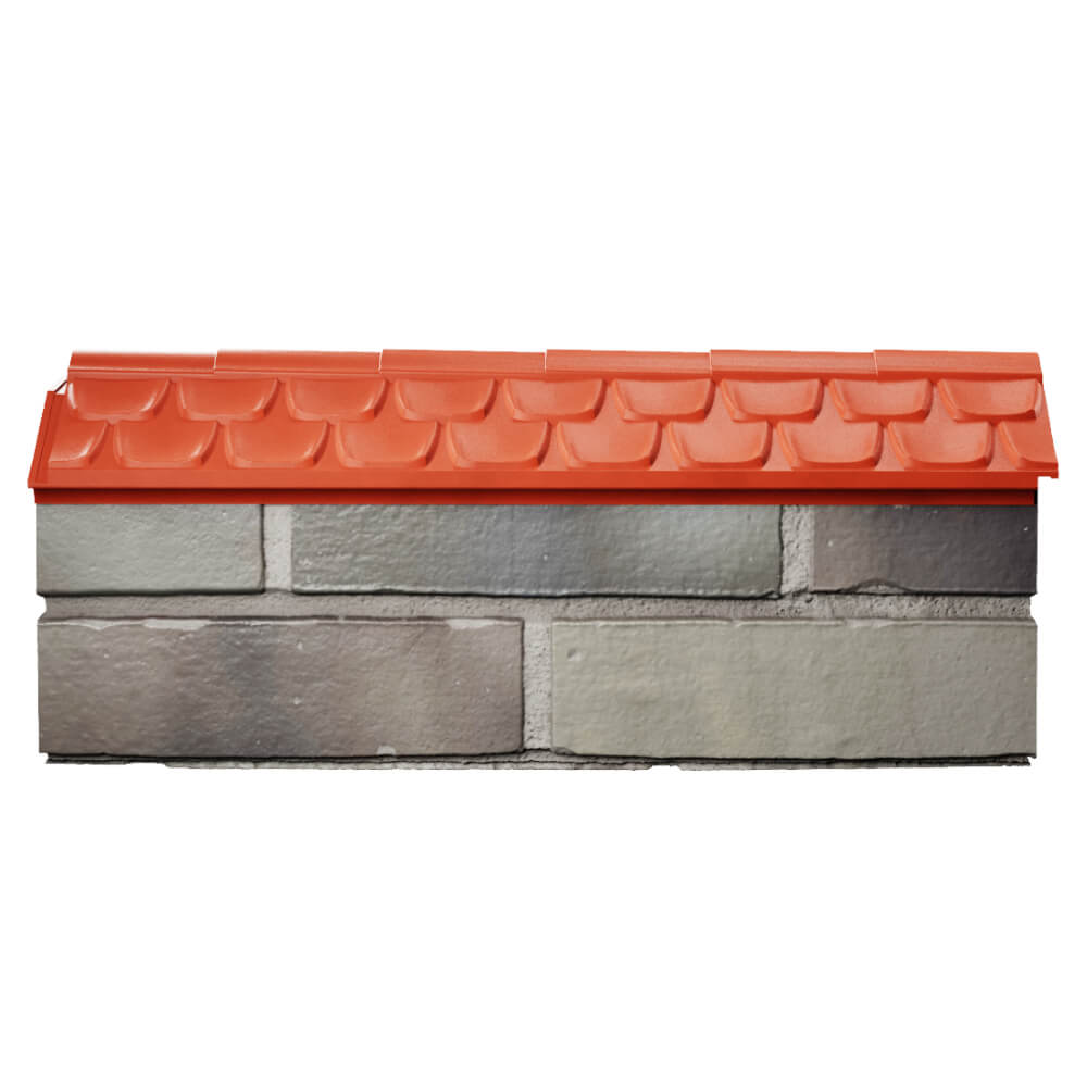Парапет Zking Эльбрус Красный с посадкой на 0.5 кирпича (130мм) в Ельце фото