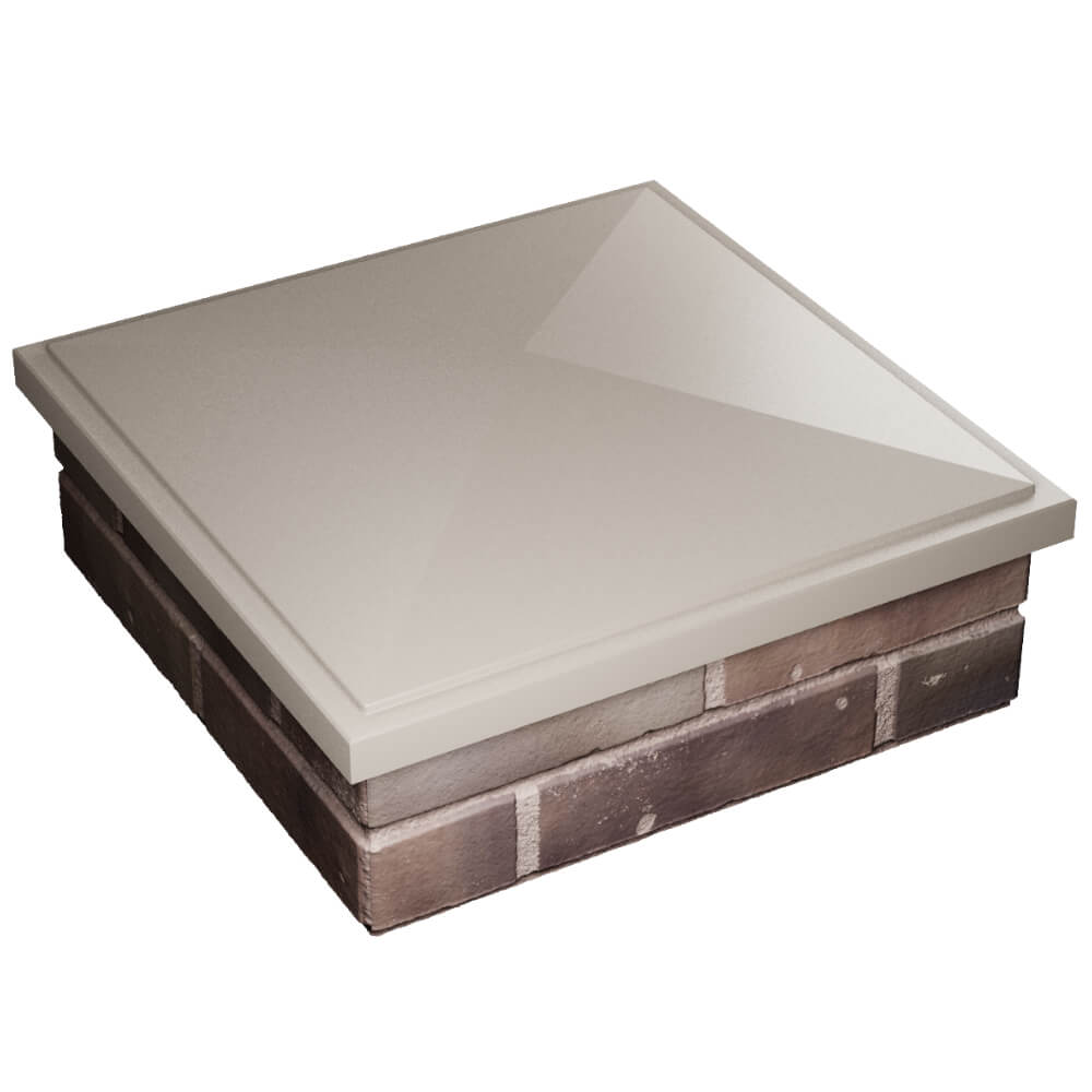 Колпак Zking БонаМоно Бежевый на столб 2х2 кирпича (515х515, 530х530мм) в Ельце фото