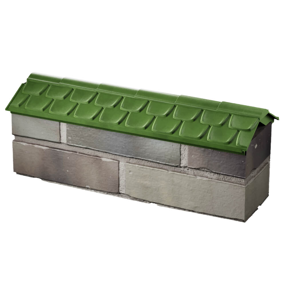 Парапет Zking Эльбрус Зеленый с посадкой на 0.5 кирпича (130мм) в Ельце фото