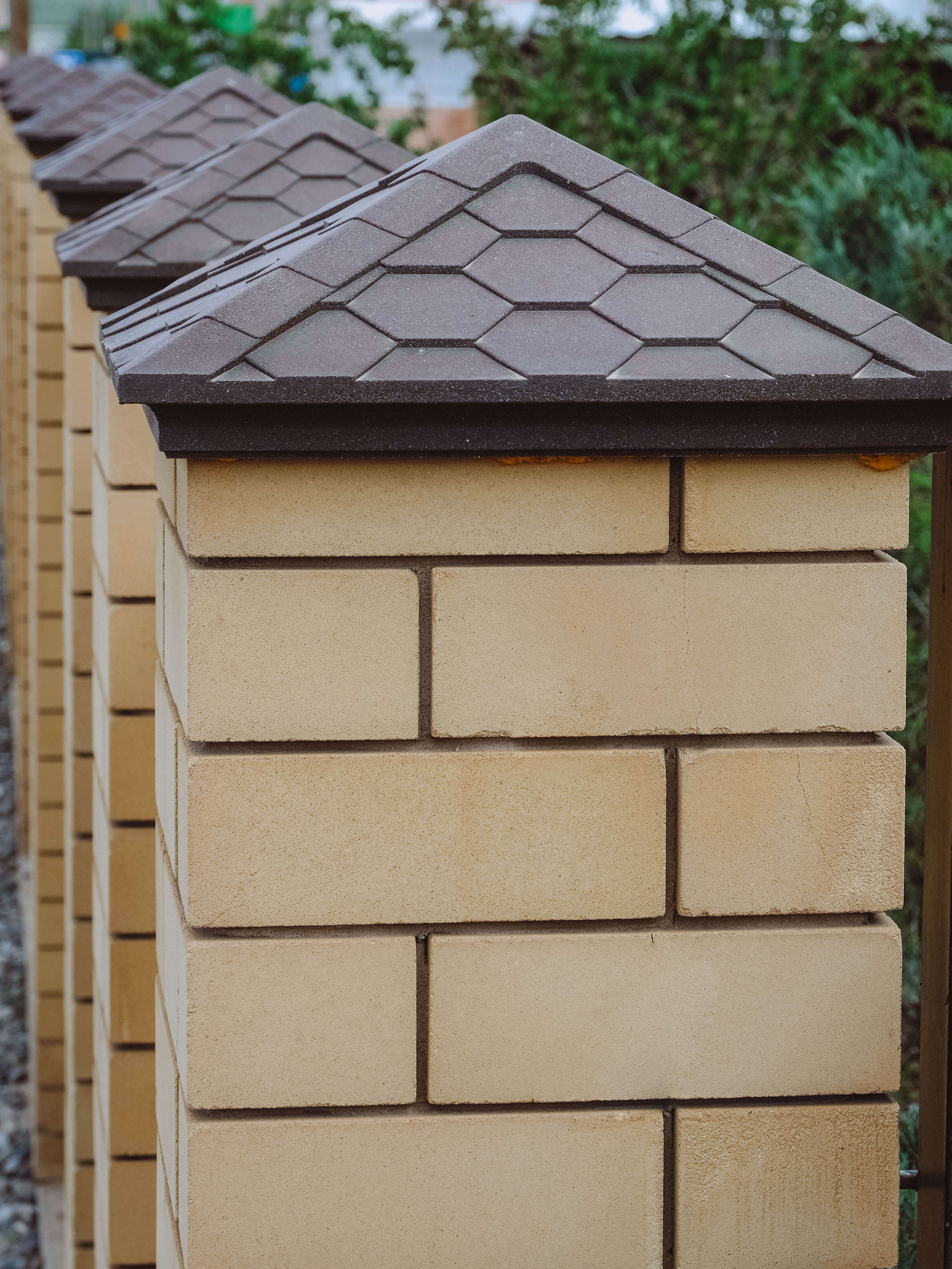 Колпак Zking Эверест Коричневый на столб 1.5х1.5 кирпича (390х390мм) в Ельце фото