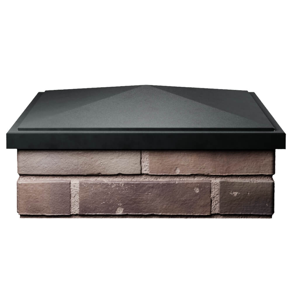 Колпак Zking БонаМоно Черный на столб 2х2 кирпича (515х515, 530х530мм) Елец фото