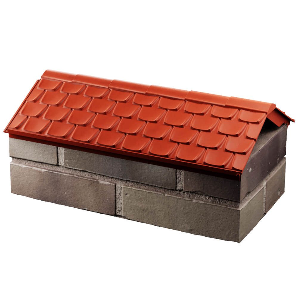 Парапет Zking Эльбрус Красный с посадкой на 1 кирпич (255мм) в Ельце фото