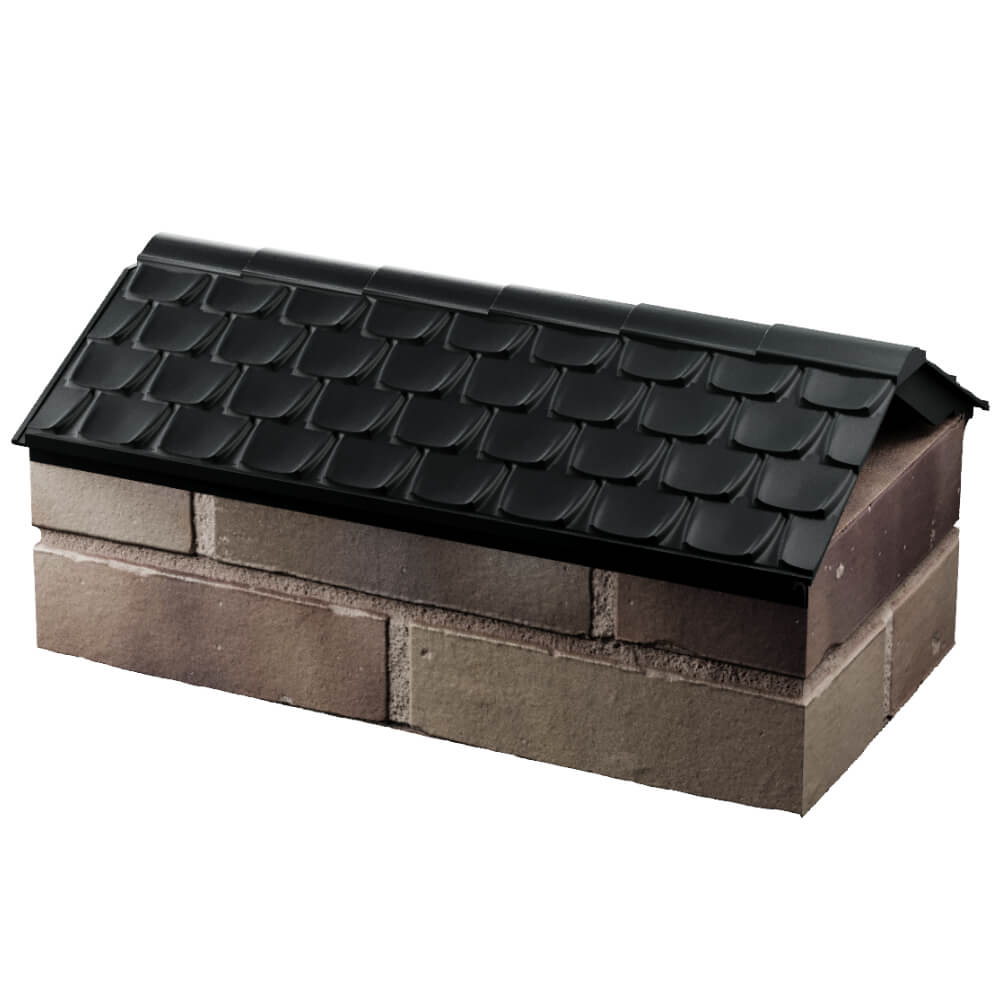 Парапет Zking Эльбрус Черный с посадкой на 1 кирпич (255мм) в Ельце фото