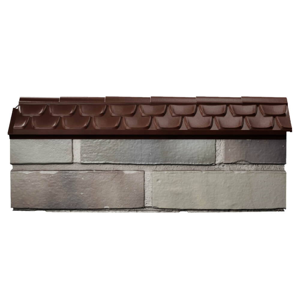 Парапет Zking Эльбрус Коричневый с посадкой на 0.5 кирпича (130мм) в Ельце фото