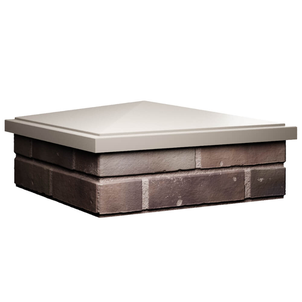 Колпак Zking БонаМоно Бежевый на столб 2х2 кирпича (515х515, 530х530мм) в Ельце фото