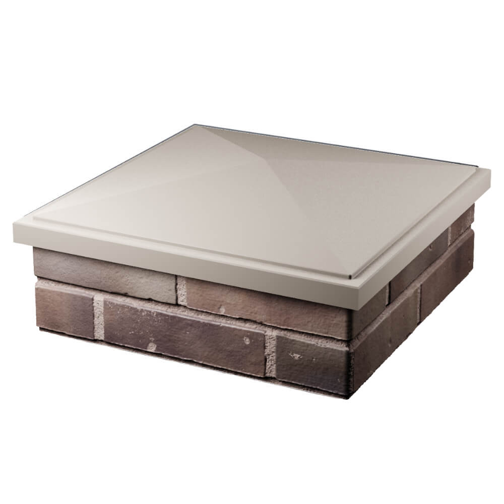 Колпак Zking БонаМоно Бежевый на столб 2х2 кирпича (515х515, 530х530мм) в Ельце фото