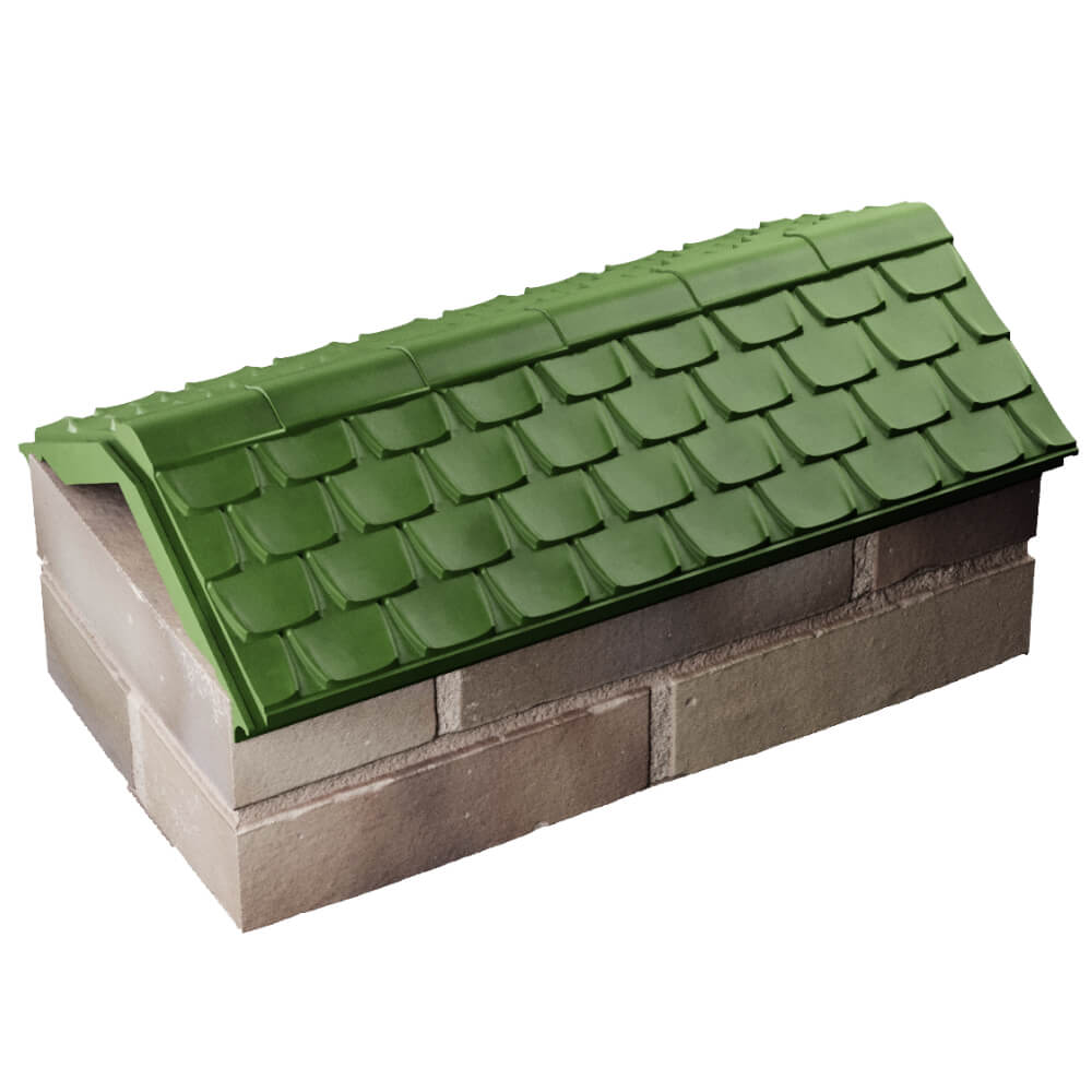 Парапет Zking Эльбрус Зеленый с посадкой на 1 кирпич (255мм) в Ельце фото