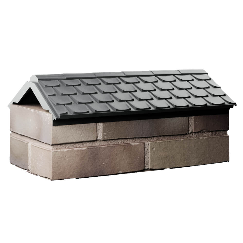 Парапет Zking Эльбрус Серый с посадкой на 1 кирпич (255мм) Елец фото