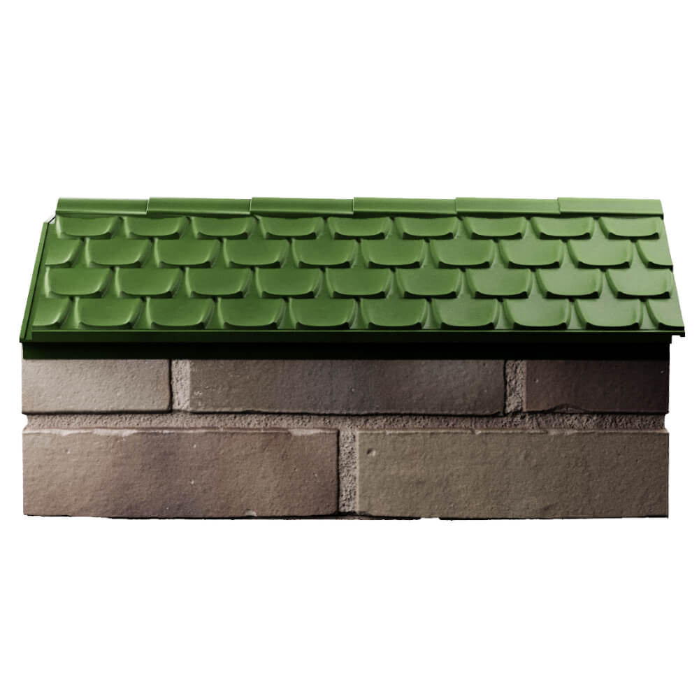 Парапет Zking Эльбрус Зеленый с посадкой на 1 кирпич (255мм) в Ельце фото