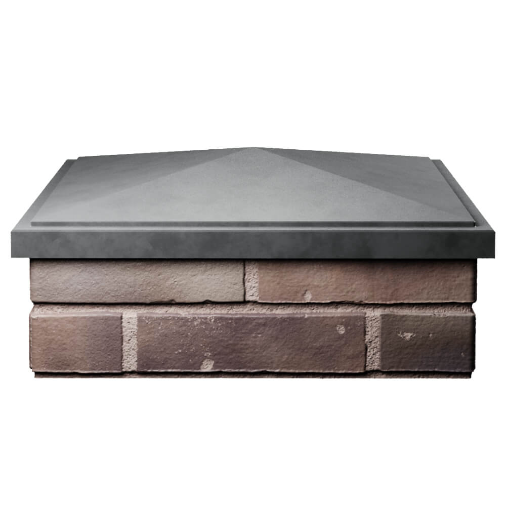 Колпак Zking БонаМоно Серый на столб 2х2 кирпича (515х515, 530х530мм) Елец фото