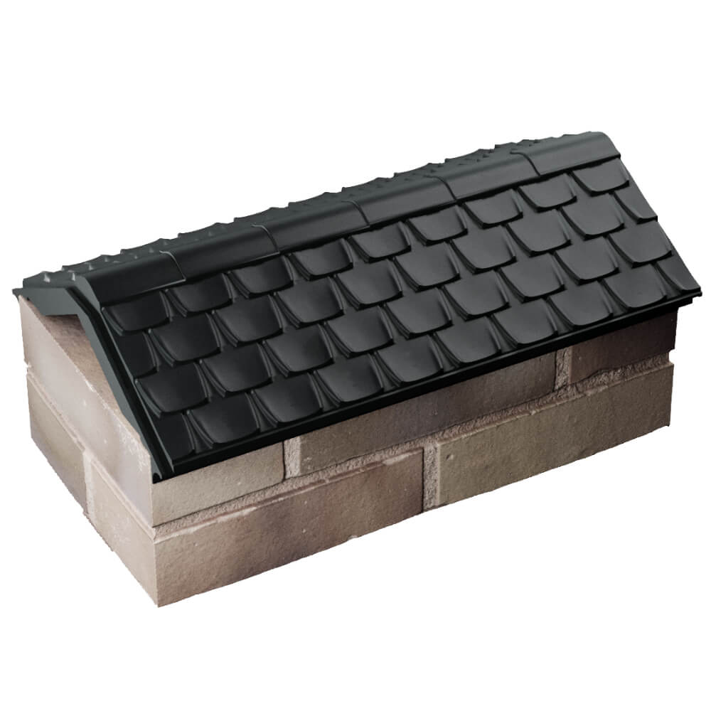 Парапет Zking Эльбрус Черный с посадкой на 1 кирпич (255мм) в Ельце фото