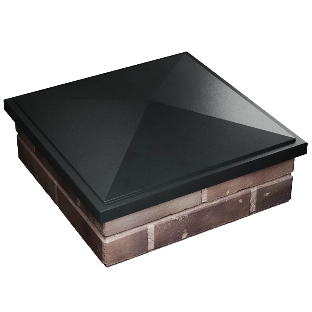 Колпак Zking БонаМоно Черный на столб 2х2 кирпича (515х515, 530х530мм) в Ельце фото