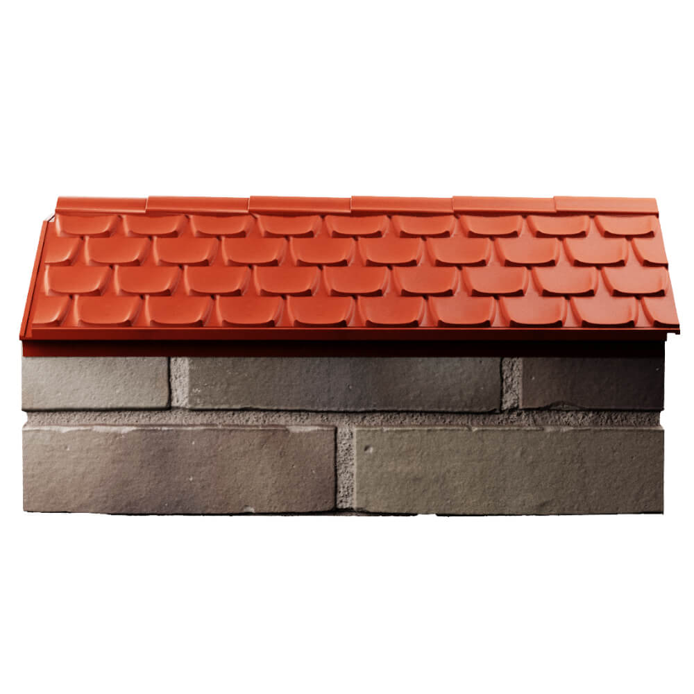Парапет Zking Эльбрус Красный с посадкой на 1 кирпич (255мм) в Ельце фото