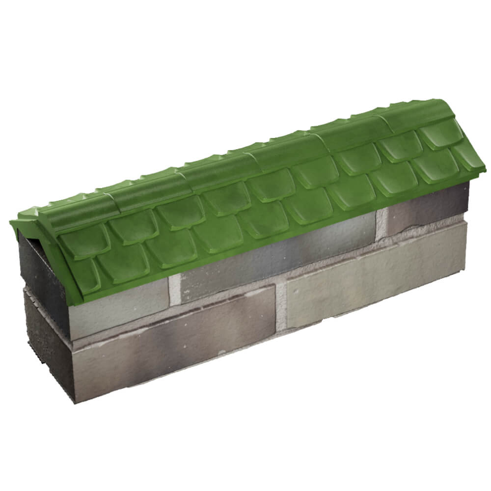 Парапет Zking Эльбрус Зеленый с посадкой на 0.5 кирпича (130мм) в Ельце фото